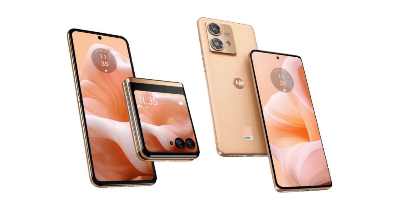 Motorola Razr 40 Ultra and Edge 40 Neo teased to soon launch in India in new Pantone color of the year, Peach Fuzz | Phoneinto